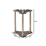ARIX Pool Cue Rack Thickened Wood-Grain 12-Hole Billiard Cue Stand for Home Game Room Bar & Club - Brown