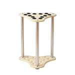 ARIX Pool Cue Rack Thickened Wood-Grain 12-Hole Billiard Cue Stand for Home Game Room Bar & Club - Wood