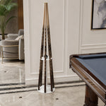 ARIX Pool Cue Rack Carbon Steel Baked Paint 6-Hole Billiard Cue Stand for Home Game Room Bar & Club - White