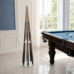 ARIX Pool Cue Rack Carbon Steel Baked Paint 6-Hole Billiard Cue Stand for Home Game Room Bar & Club - White
