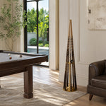 ARIX Pool Cue Rack Carbon Steel Baked Paint 6-Hole Billiard Cue Stand for Home Game Room Bar & Club - Gold
