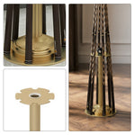 ARIX Pool Cue Rack Carbon Steel Baked Paint 6-Hole Billiard Cue Stand for Home Game Room Bar & Club - Gold