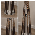 ARIX Pool Cue Rack Carbon Steel Baked Paint 6-Hole Billiard Cue Stand for Home Game Room Bar & Club - Silver