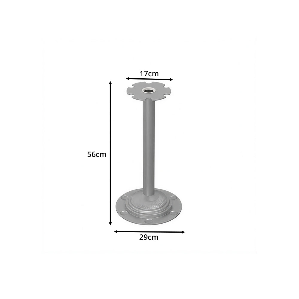 ARIX Pool Cue Rack Carbon Steel Baked Paint 6-Hole Billiard Cue Stand for Home Game Room Bar & Club - Silver