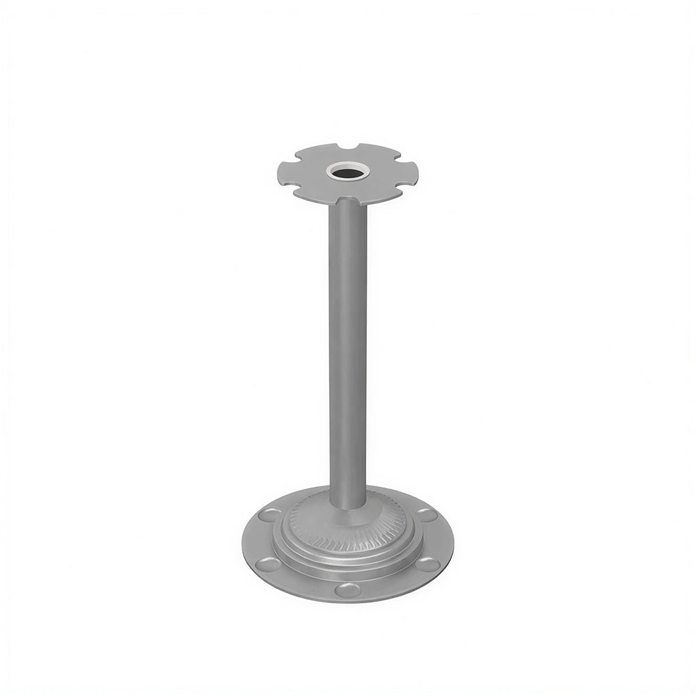 ARIX Pool Cue Rack Carbon Steel Baked Paint 6-Hole Billiard Cue Stand for Home Game Room Bar & Club - Silver