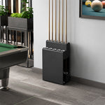 ARIX Pool Cue Rack Metal Frame Stepped Large Capacity Billiard Cue Stand for Home Game Room Bar & Club - Black