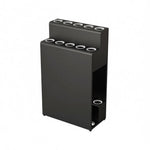 ARIX Pool Cue Rack Metal Frame Stepped Large Capacity Billiard Cue Stand for Home Game Room Bar & Club - Black