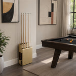 ARIX Pool Cue Rack Metal Frame Stepped Large Capacity Billiard Cue Stand for Home Game Room Bar & Club - Gold