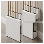 ARIX Pool Cue Rack Metal Frame Stepped Large Capacity Billiard Cue Stand for Home Game Room Bar & Club - White