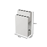 ARIX Pool Cue Rack Metal Frame Stepped Large Capacity Billiard Cue Stand for Home Game Room Bar & Club - White