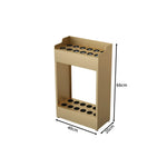 ARIX Pool Cue Rack Integrated Metal Frame Double Row 12-Hole Billiard Cue Stand for Home Game Room Bar & Club - Gold
