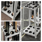 ARIX Billiard Cue Rack 8 Slot Thickened Metal Frame Cue Holder Stand Stable Storage Organizer for Home Game Room Pool Hall & Bar - Silver