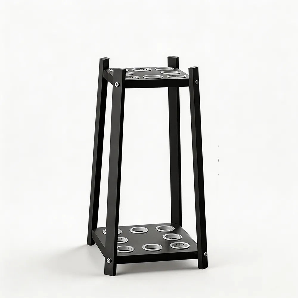 ARIX Billiard Cue Rack 8 Slot Thickened Metal Frame Cue Holder Stand Stable Storage Organizer for Home Game Room Pool Hall & Bar - Black