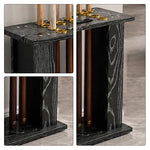 ARIX Billiard Cue Rack 16 Slot Thickened Board Cue Storage Stand with Anti Slip Slots Modern Design for Home Game Room Pool Hall & Bar - Black
