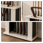 ARIX Billiard Cue Rack 16 Slot Thickened Board Cue Storage Stand with Anti Slip Slots Modern Design for Home Game Room Pool Hall & Bar - White