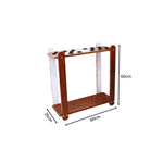 ARIX Billiard Cue Rack 18 Slot Wood Grain Cue Storage Stand Stable Board Structure Easy Assembly for Home Game Room Pool Hall & Bar - Brown