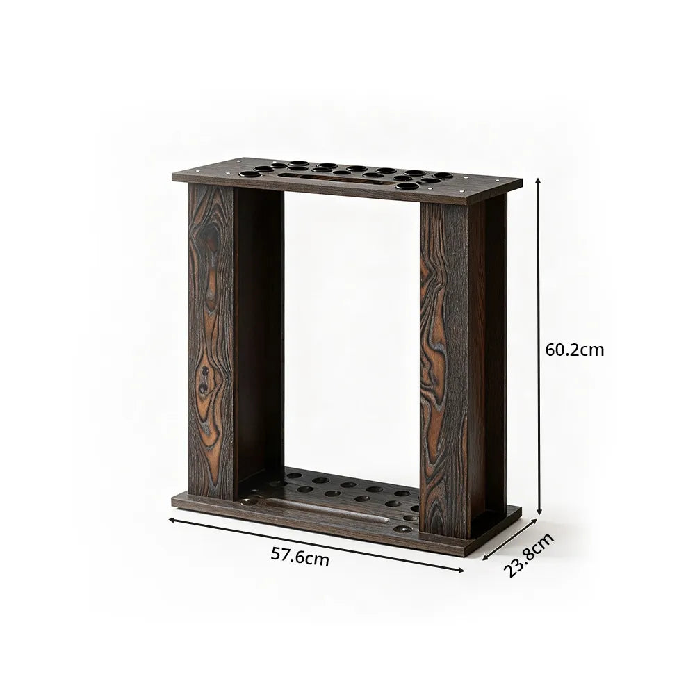 ARIX Billiard Cue Rack 16 Slot Thickened Density Board Cue Storage Stand Stable Holder Design for Home Game Room Pool Hall & Club