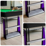 ARIX 10-Hole Acrylic Cue Rack Wall-Mounted Stable Design with Non-Slip Base Smooth Protective Edges Purple