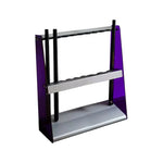 ARIX 10-Hole Acrylic Cue Rack Wall-Mounted Stable Design with Non-Slip Base Smooth Protective Edges Purple