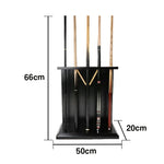 ARIX 5-Hole Wooden Cue Rack Free-Standing Durable Lacquered Finish Space-Saving Design for Billiard Sticks