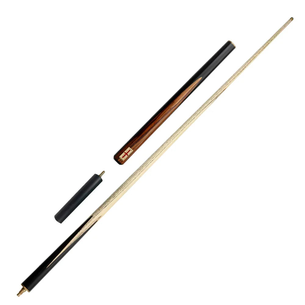 RILEY Billiard 3/4 Stick 6-inch Shaft, Split, Smooth Stroke 9.5mm Extension - with Tip, Ash Cue 145cm