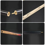 RILEY Billiard Shaft, - Stroke Leather 6-inch 2-Piece, Tip, 10mm North American with Ash Extension Smooth Cue Stick 145cm