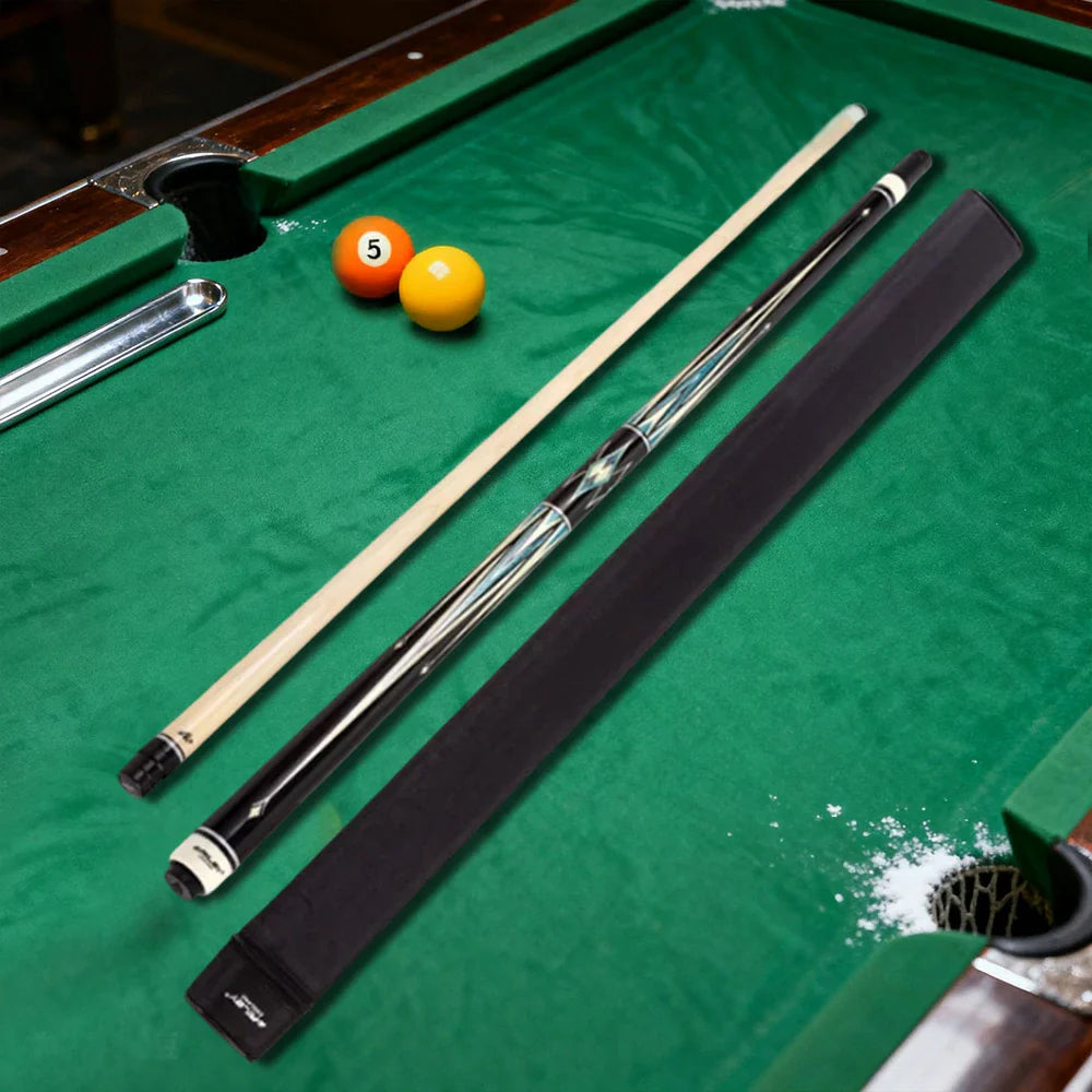 RILEY Billiard Split, Cue 12.75mm - Maple Stick Finish, Smooth 1/2 Tip, Control Canadian Precision Handcrafted Shaft, 147cm