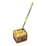 ARIX Ball Collector Adjustable Height 180-Degree Design with Durable Net and Premium Spring - Strong, Smooth, and Easy Pickup - Yellow