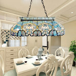 ARIX Tiffany Billiard Style Stained Pool Bulbs with Lighting LED for Frame, Handmade Artistic Light, Included, Glass E27 Iron Tables