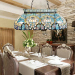 ARIX Tiffany Billiard Style Stained Pool Bulbs with Lighting LED for Frame, Handmade Artistic Light, Included, Glass E27 Iron Tables
