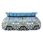 ARIX Tiffany Billiard Style Stained Pool Bulbs with Lighting LED for Frame, Handmade Artistic Light, Included, Glass E27 Iron Tables