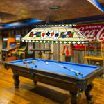 ARIX Tiffany Design, LED Table Glass Handmade Frame, Style Bulbs Stained Iron with Pool E27 120cm Light, Included