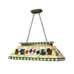 ARIX Tiffany Design, LED Table Glass Handmade Frame, Style Bulbs Stained Iron with Pool E27 120cm Light, Included