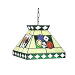 ARIX Tiffany LED Style with Iron 45cm Pool Light, Design, Table E27 Glass Bulbs Frame, Handmade Stained Included
