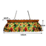ARIX Billiard Handmade Craft, Durable Light Socket, Fittings, Table Vintage Stained Pool Design - E27 Iron Glass, Fruit Table Lighting