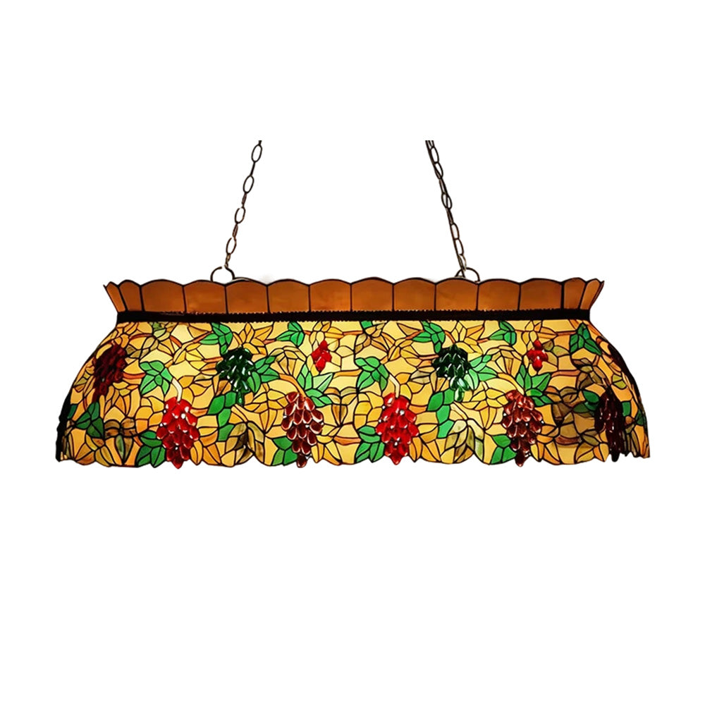 ARIX Billiard Handmade Craft, Durable Light Socket, Fittings, Table Vintage Stained Pool Design - E27 Iron Glass, Fruit Table Lighting