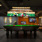 ARIX Billiard Iron E27 Stained Handmade Billiard Table Craft, Lighting Light Design Socket, Pool Vintage Durable Table - Fittings, Glass, Green