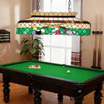 ARIX Billiard Iron E27 Stained Handmade Billiard Table Craft, Lighting Light Design Socket, Pool Vintage Durable Table - Fittings, Glass, Green