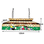 ARIX Billiard Iron E27 Stained Handmade Billiard Table Craft, Lighting Light Design Socket, Pool Vintage Durable Table - Fittings, Glass, Green