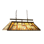 ARIX American Shade, Pool Billiard Handmade Table Craft, E27 Durable Iron Light Vintage Glass Stained Socket, Fittings, Pendant - Long Lighting
