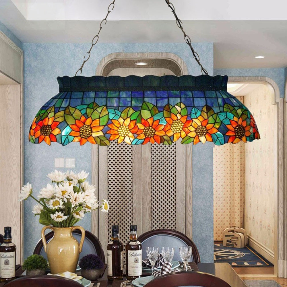 ARIX Vintage Billiard Shade, - Durable Socket, Glass Pool Fittings, Pendant Iron Classic Craft, - Retro Light Table Lighting E27 Handmade Green