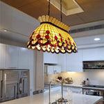 ARIX Billiard Table - Chain, Lighting Iron Pool Pendant E27 Stylish - Durable Glass Fittings, Adjustable Light Socket, Shade, Yellow