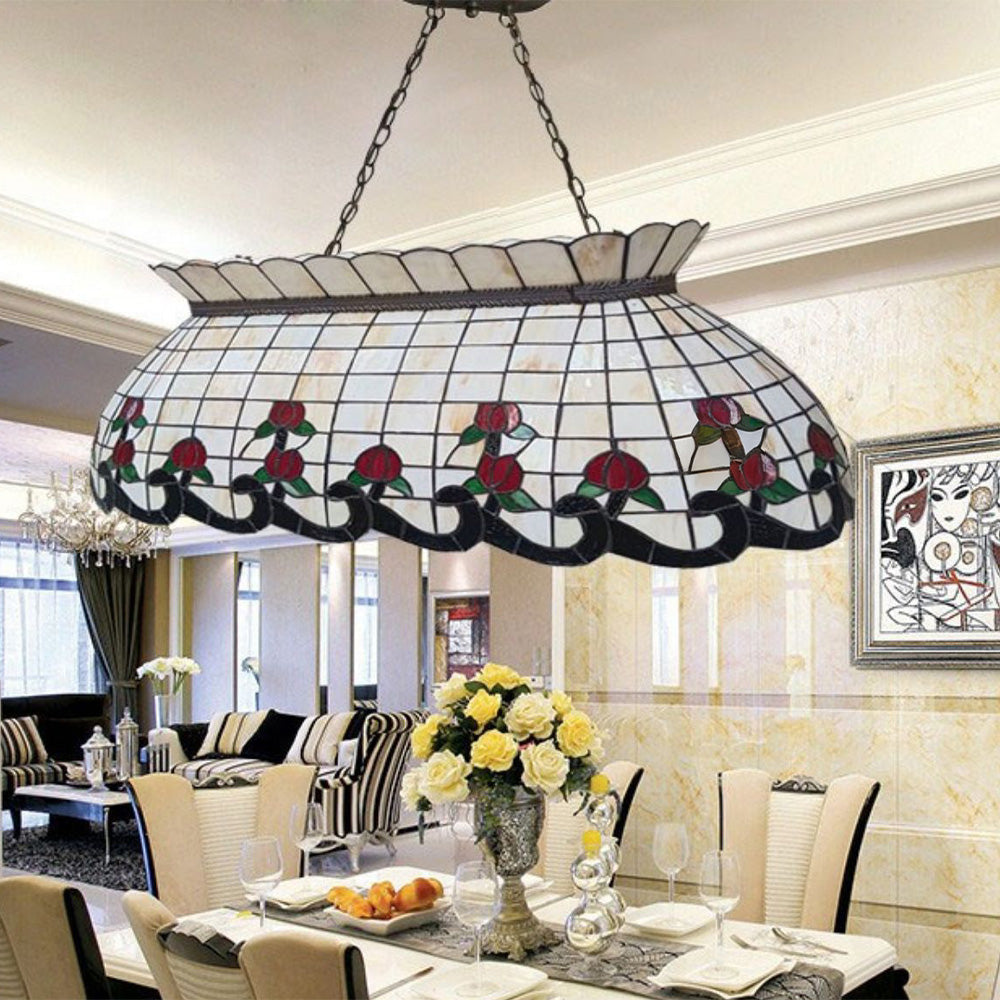 ARIX Billiard Table - Chain, Lighting Iron Pool Pendant E27 Stylish - Durable Glass Fittings, Adjustable Light Socket, Shade, Yellow