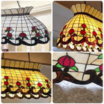 ARIX Billiard Table - Chain, Lighting Iron Pool Pendant E27 Stylish - Durable Glass Fittings, Adjustable Light Socket, Shade, Yellow