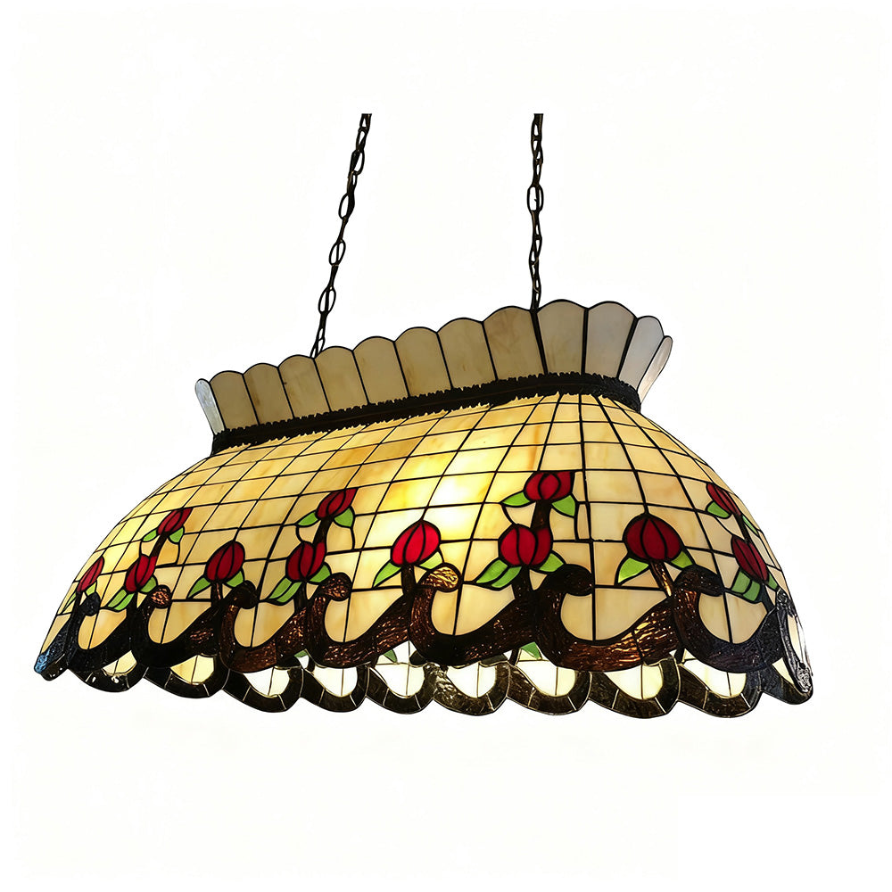 ARIX Billiard Table - Chain, Lighting Iron Pool Pendant E27 Stylish - Durable Glass Fittings, Adjustable Light Socket, Shade, Yellow