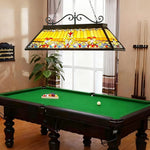 ARIX European - Durable Billiard Iron Long Stained E27 Socket, Table Light Pool Fittings, Shade, Pendant Handmade Craft, Glass Vintage Lighting