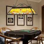 ARIX European - Durable Billiard Iron Long Stained E27 Socket, Table Light Pool Fittings, Shade, Pendant Handmade Craft, Glass Vintage Lighting