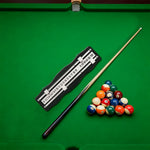 ARIX - Scoreboard Manual 2-Player Wall-Mounted - Scorers Sliding Brass with Wood Mahogany Solid Scoreboard, Snooker Chrome & Black