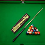 ARIX - Scoreboard Manual 2-Player Wall-Mounted - Scorers Sliding Brass with Wood Mahogany Solid Scoreboard, Snooker Brass & Mahogany