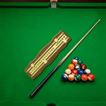 ARIX - Scoreboard Manual 2-Player Wall-Mounted - Scorers Sliding Brass with Wood Mahogany Solid Scoreboard, Snooker Brass & Oak
